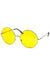 Oversized Circle Color Metal Sunglasses - LECCE