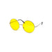 Oversized Circle Color Metal Sunglasses - LECCE