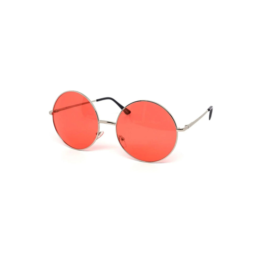 Oversized Circle Color Metal Sunglasses - LECCE