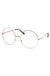 Oversized Circle Color Metal Sunglasses - LECCE