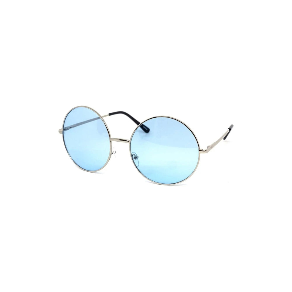 Oversized Circle Color Metal Sunglasses - LECCE