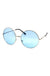 Oversized Circle Color Metal Sunglasses - LECCE