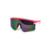 Oversized Sport Splatter Burnt Mirror Sunglasses - LECCE
