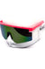 Oversized Sport Splatter Burnt Mirror Sunglasses - LECCE