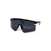 Oversized Sport Splatter Burnt Mirror Sunglasses - LECCE