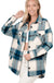 Oversized Yarn Dyed Plaid Shacket With Pockets - LECCE