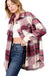 Oversized Yarn Dyed Plaid Shacket With Pockets - LECCE