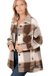Oversized Yarn Dyed Plaid Shacket With Pockets - LECCE