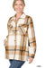 Plaid oversized shacket with pockets - LECCE
