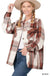 Plaid oversized shacket with pockets - LECCE