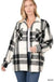Plaid oversized shacket with pockets - LECCE