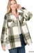 Plaid oversized shacket with pockets - LECCE