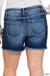 Plus mid rise raw frayed hem denim shorts - LECCE