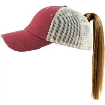 Ponytail Mesh Back Cap - LECCE