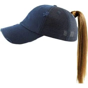 Ponytail Mesh Back Cap - LECCE