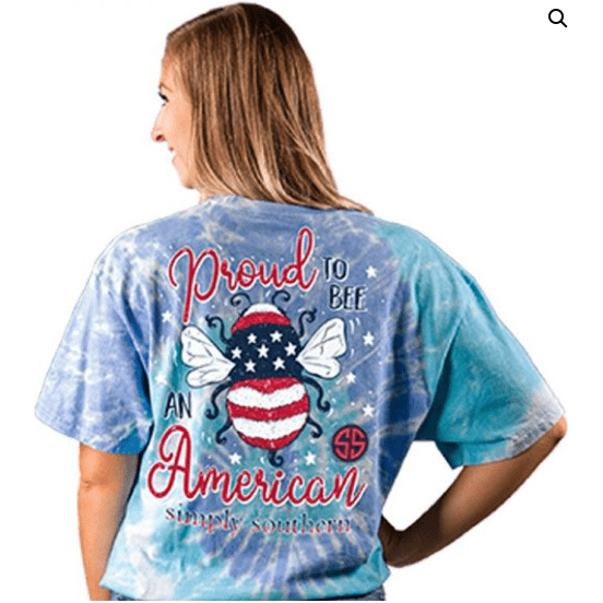 Simply Southern Proud to Bee an American Tee