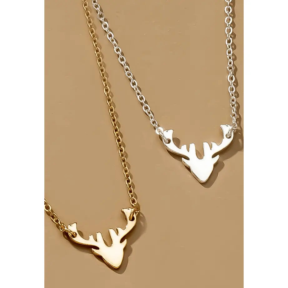 Collar colgante de reno