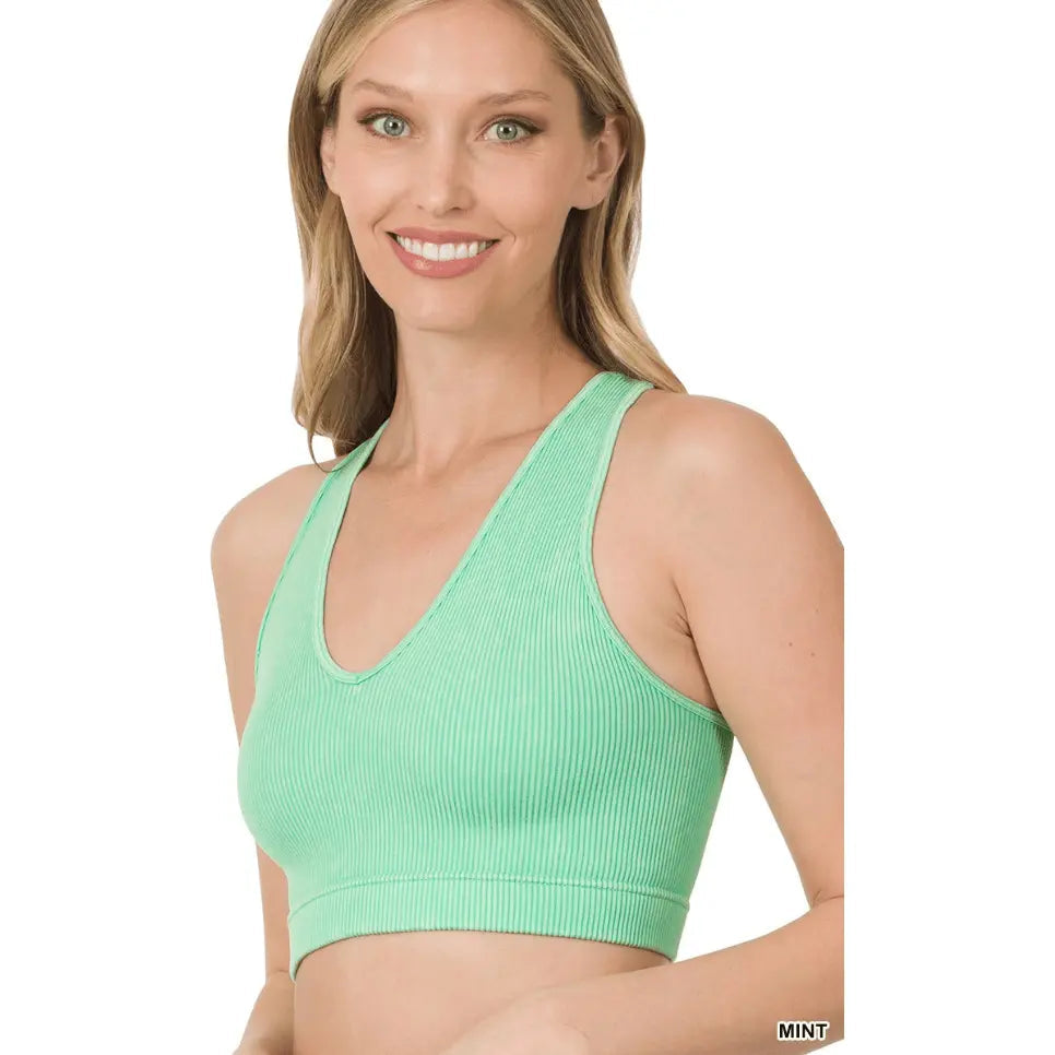 Ribbed Racerback Tank - LECCE