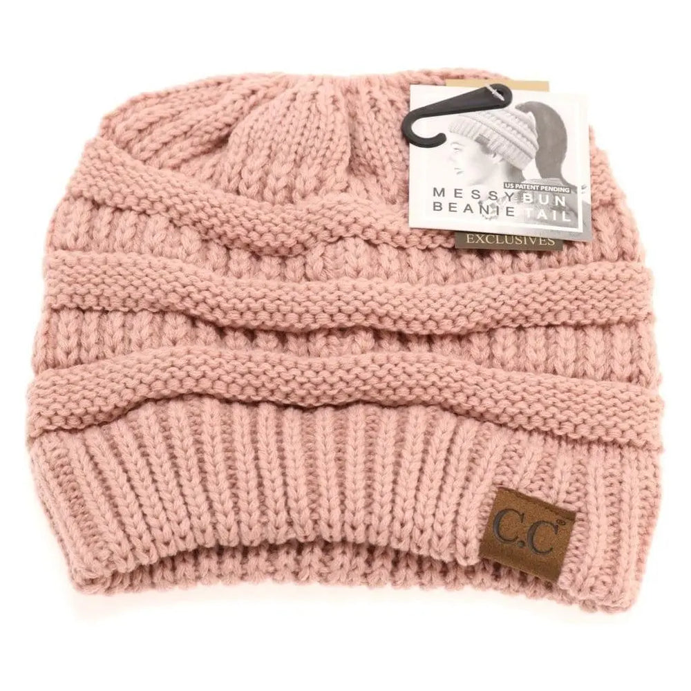 Solid  classic  cc beanie  tail 