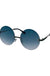 Round Fashion Metal Sunglasses - LECCE