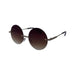 Round Fashion Metal Sunglasses - LECCE