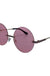 Round Fashion Metal Sunglasses - LECCE
