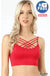 Seamless triple criss-cross padded bralette LECCE