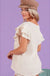 Ruffle sleeve wrinkled cotton gauze top - LECCE