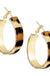 Sleek golden earrings