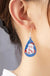 Santa claus metal tear drop earrings - LECCE