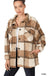 Sherpa Plaid Shacket With Pockets - LECCE