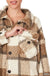 Sherpa Plaid Shacket With Pockets - LECCE