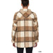 Sherpa Plaid Shacket With Pockets - LECCE