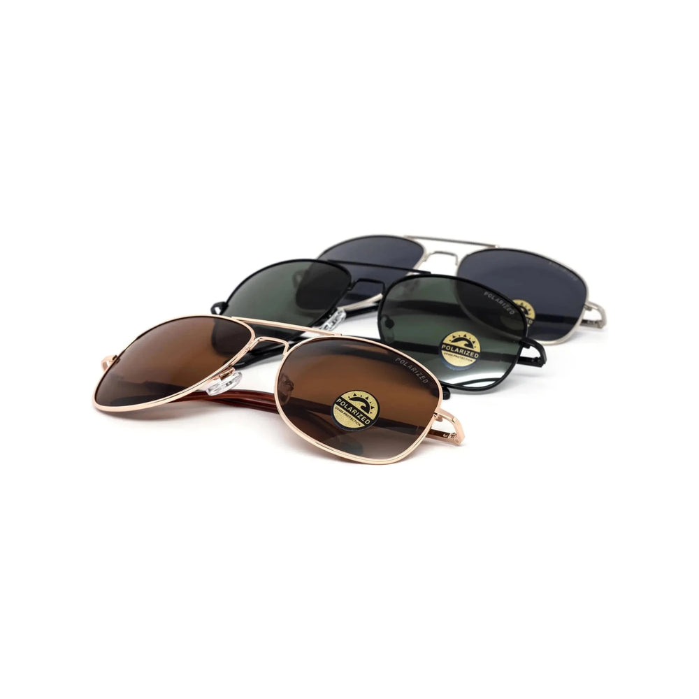 Slim Metal Aviator Glasses - LECCE