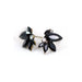 Small Black Crystal Stud Earrings - LECCE