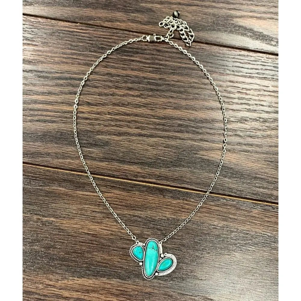 Small Cable Chain Turquoise Cactus - LECCE