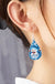 Snowman metal tear drop earrings - LECCE