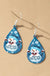 Snowman metal tear drop earrings - LECCE