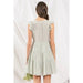 Speckled button up mini dress - LECCE