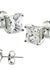 Square studs CZ - LECCE