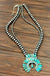 Squash Blossom Turquoise Necklace - LECCE