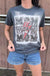 Stacked Football Mama Bleach T-shirt - LECCE