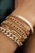 stacking chain link bracelet set - LECCE