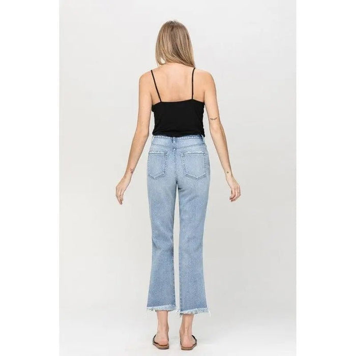 Super high rise distressed relaxed straight - LECCE