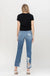 Super high rise tattered ankle straight - LECCE