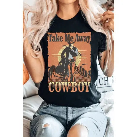 Take Me Away Cowboy Tee - LECCE