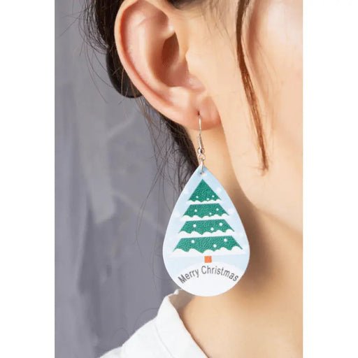 Teardrop christmas tree earring - LECCE