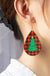 Teardrop christmas tree earrings - LECCE