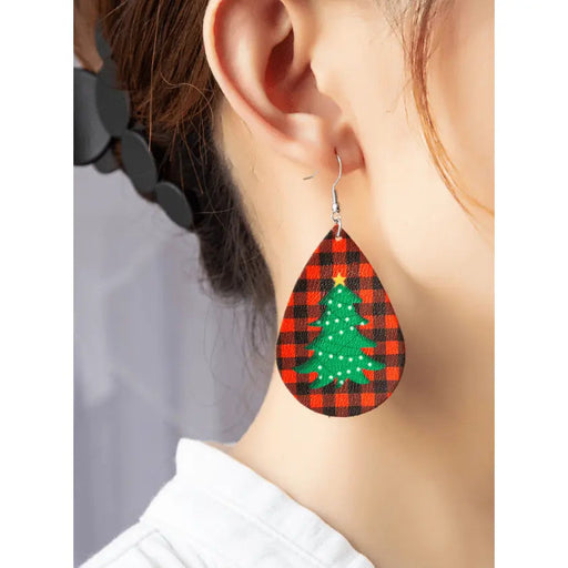 Teardrop christmas tree earrings - LECCE