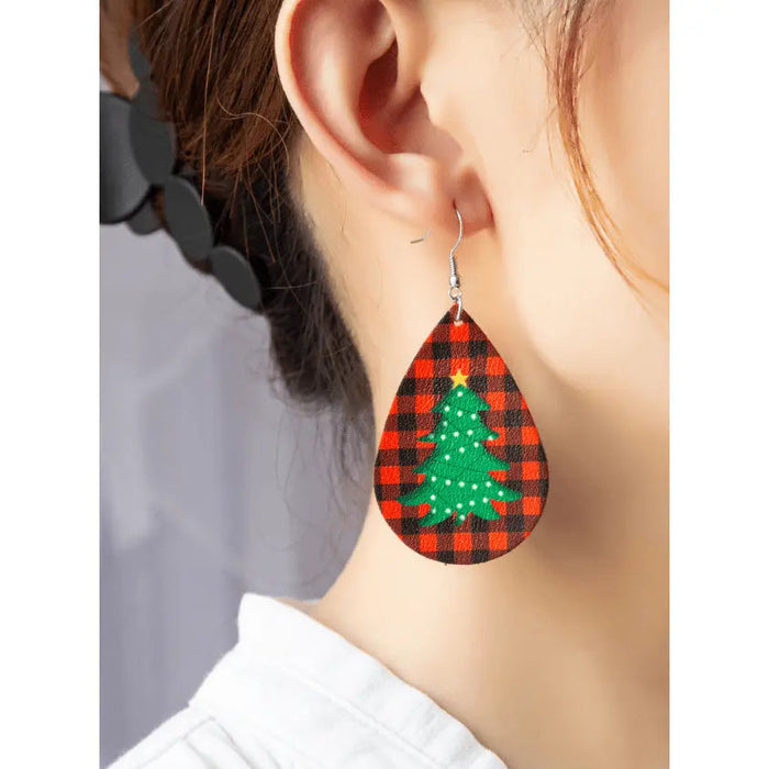 Teardrop christmas tree earrings - LECCE